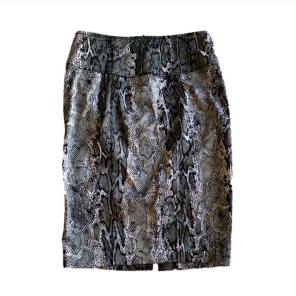 XOXO Snakeskin Print Pencil Skirt